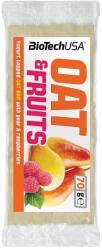 BioTechUSA USA Oat & Fruit joghurtos körte-málna szelet - 70g - vitaminbolt - 460 Ft