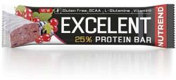 Nutrend Excelent 25% fekete ribizli-vörösáfonya ízű fehérje szelet - 85g - vitaminbolt - 749 Ft