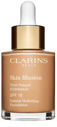 Clarins Skin Illusion Natural Hydrating Foundation makeup radiant cu hidratare SPF 15 culoare 111N Auburn 30 ml - vivantis