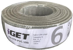 iGET Cablu de rețea CAT6 UTP UTP PVC Eca 100m/role (84005021)