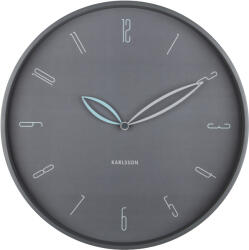 Karlsson 6012GY ceas de perete design, gri, diametru 40 cm