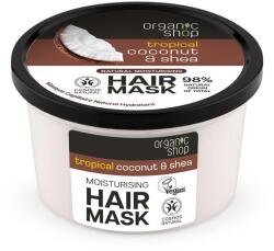 Organic Shop Masca de par Coconut Shea, 250ml, Organic Shop | Organic Shop Tropical Coconut & Shea Moisturising Hair Mask 250 ml | Organic Shop Natural Coconut & Shea crema intensiva de noapte cu efect de hidratar