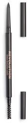 Revolution Makeup Revolution Precise Brow Pencil creion sprâncene precise cu pensula culoare Dark Brown 0.05 g