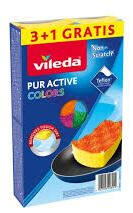 Vileda Color Pur Active mosogatószivacs 3+1 db (4023103208049) - aqua