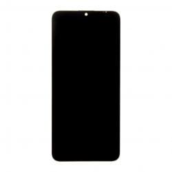 Utángyártott LCD kijelző + érintőegység + elülső burkolat Honor X7a készülékhez fekete