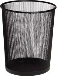 Sakota fémhálós papírkosár, 35 cm, fekete (DKC1396)
