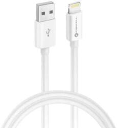 FORCELL USB - Lightning adat és töltő kábel PD12W 1m fehér (C703) (C703)