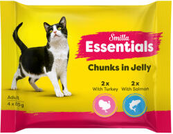 Smilla 48x85g Smilla Essentials tasakos falatok aszpikban nedves macskatáp