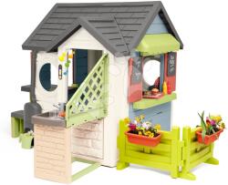 Smoby Căsuță cu restaurant de grădină Chef House Life Smoby extensibilă cu soluție completă de supraetajare (SM810256-A) Casuta pentru copii
