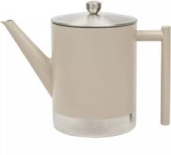 Bredemeijer Cylindre Teáskanna rozsdamentes acélból, dupla falú, Űrtartalom: 1, 20 liter, magasság: 179 mm, bézs