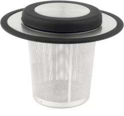 Bredemeijer Coaster Teaszűrő, rozsdamentes acél/szilikon, magasság: 84 mm, hossz: 101 mm