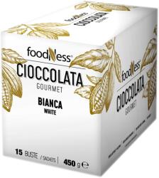FoodNess Ciocolata Calda FoodNess Alba White Plic 30 gr. , 15 plicuri/cutie