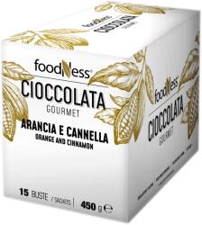 FoodNess Ciocolata Calda FoodNess Portocala & Scortisoara Orange & Cinnamon Plic 30 gr. , 15 plicuri/cutie