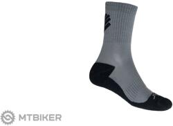 Sensor RACE MERINO zokni, szürke/fekete (9/11 (EU 43 - 46))