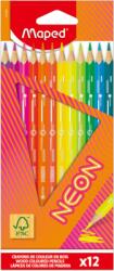 Maped Creioane FSC colorate Maped, Color Peps, neon, 12 culori/set 831802FC