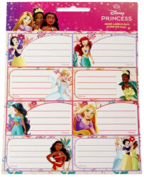 Disney Hercegnők Füzetcímke - 16 db-os Szett