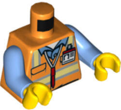 LEGO® Alkatrészek (Pick a Brick) Narancssárga Minifigura Felsőrész 6112219 (6112219)