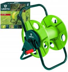 VERTO Babakocsi Állvány Dob Feltekercselő Kerti Tömlő 45 M Tömlőhöz 1/2" 15G790 (15G790)