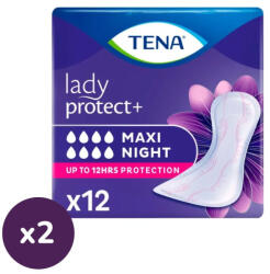 TENA Lady Protect+ night maxi inkontinencia betét (2x12 db)