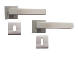 STROXX Maner usa interior STROXX model Babylon cu rozeta pentru cheie (BB) si maner la 90 de grade, material inox mat
