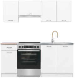 Leziter Praktik 180 konyhabútor, fehér korpusz, fehér front (PR180FHFH) - homelux