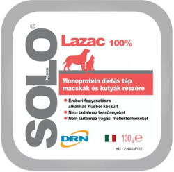 DRN Solo Hypoallergenic Monoprotein lazac pástétom (16 x 100 g) 1.6kg