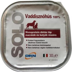 DRN Solo Hypoallergenic Monoprotein vaddisznóhús pástétom (16 x 100 g) 1.6kg