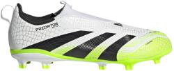 adidas Детски футболни бутонки Adidas Predator 3 Childrens Laceless Firm Ground Football Boots - White/Blk/Lemon