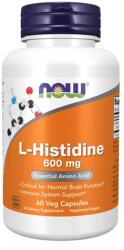 NOW L-Histidine 600 mg - Hisztidin esszenciális aminosav (60 veg kapszula) 60 veg kapszula
