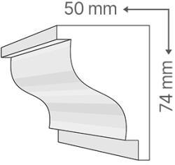 ANRO Kültéri díszléc BR-28/C - natúr (BR-28/C XPS)