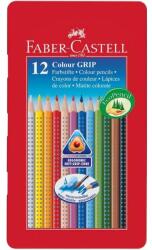 Faber-Castell Színes ceruza FABER-CASTELL Grip háromszögletű fémdobozos 12db/készlet (112413) - mystock
