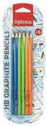 Optima Grafitceruza OPTIMA HB háromszögletű 6 darabos (100146) - mystock