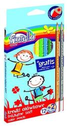 Fiorello Színes ceruza FIORELLO háromszögletű 12+2db/készlet (170-2150)