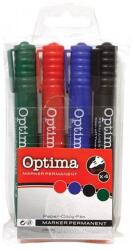 Optima Alkoholos marker OPTIMA kerek 4db-os készlet (120934) - mystock