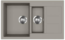 Evido Cubo 6S compact gránit mosogató 800x500 platina, 442062