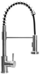 Zegor SAP4-G090 - ZEGOR álló csaptelep flexibilis kifolyócsővel rozsdamentes acél (SAP4-G090)