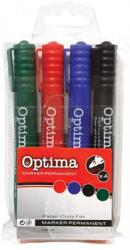 Optima Alkoholos marker OPTIMA kerek 4db-os készlet (120934) - nyomtassingyen