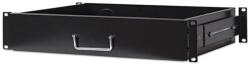 Manhattan Rackszekrény polc - 714938 (19", 2U, fiókos, 350 mm mély, fekete) (714938) - nyomtassingyen