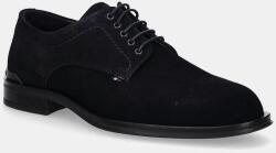 Tommy Hilfiger velúr félcipő CORPORATE HILFIGER SDE DERBY sötétkék, FM0FM05582 - sötétkék Férfi 42