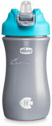 Chicco Kids Pop Up 350ml szívószálas kulacs 2év+ kék