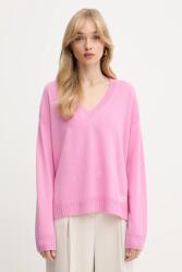 LIU JO gyapjú pulóver könnyű, rózsaszín, TF5180. MS026 - rózsaszín XL
