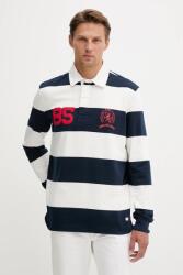 Tommy Hilfiger pamut hosszúujjú - sötétkék M - answear - 30 990 Ft