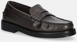 Tommy Hilfiger bőr mokaszin CLASSIC HIGH HILFIGER LTH LOAFER - barna Férfi 43