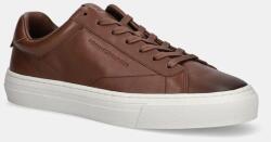 Tommy Hilfiger bőr sportcipő PREMIUM DRESS CUPSOLE COGNAC - barna Férfi 41