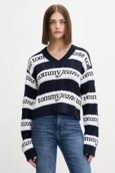 Tommy Hilfiger pamut pulóver sötétkék, DW0DW21682 - sötétkék XL