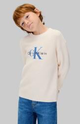Calvin Klein gyerek pamut pulóver - bézs 164 - answear - 23 990 Ft