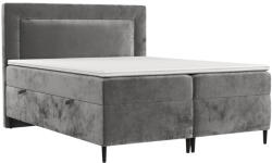 Maison de Reve Szürke kárpitozott boxspring ágy NOBLE 200 x 200 cm (NOBLE200_MDR_P0_LOT09_M3_LOT09_T13_L59)