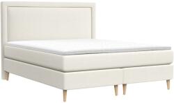 Maison de Reve Krémszínű fehér kárpitozott boxspring ágy CAVA 140 x 200 cm (CAVA140_MDR_P0_MGN351_M1_MGN351_T3_L9)