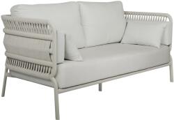 mindo Szürke-fehér szövet kétszemélyes kerti kanapé No. 106 Mindo 180 cm (30029-010-049)