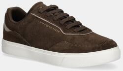 Tommy Hilfiger bőr sportcipő CASUAL SUEDE SNEAKER - barna Női 36